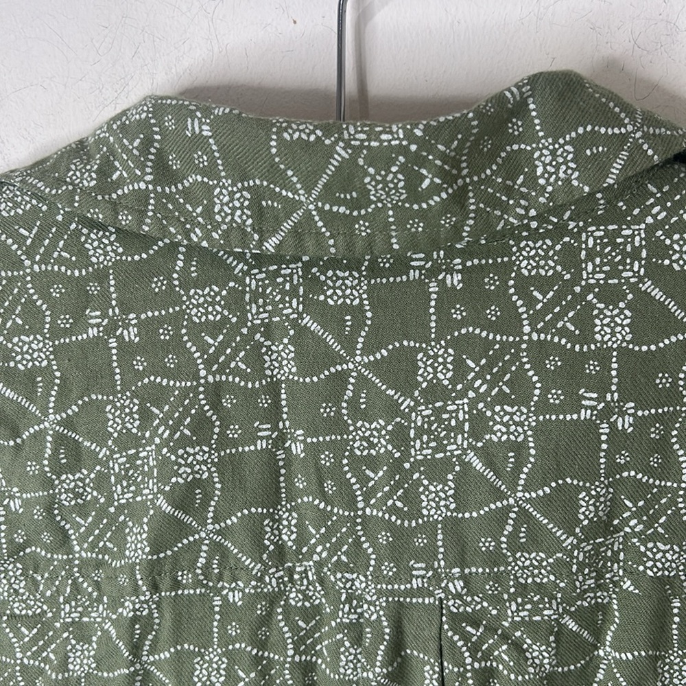 CARVE DESIGNS Sawyer Twill Shirt Olive Bandana Green Size Medium - Picture 15 of 16
